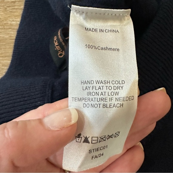 Quince Womens 100% Mongolian Cashmere 2.0 Straight Leg Pants True Navy Sz S NWOT - Picture 7 of 10